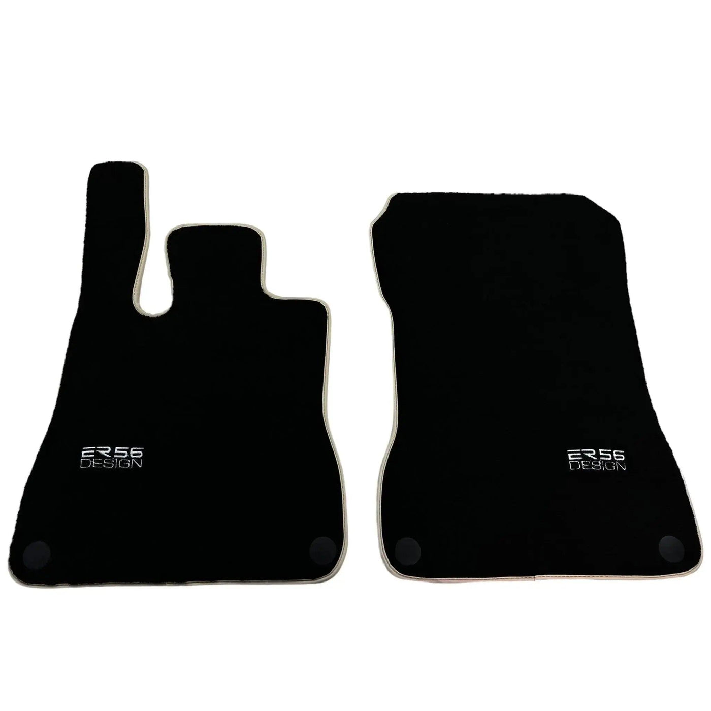Black Floor Mats For Mercedes-Benz SLK-Class R170 (2000-2004) ER56 Design - AutoWin