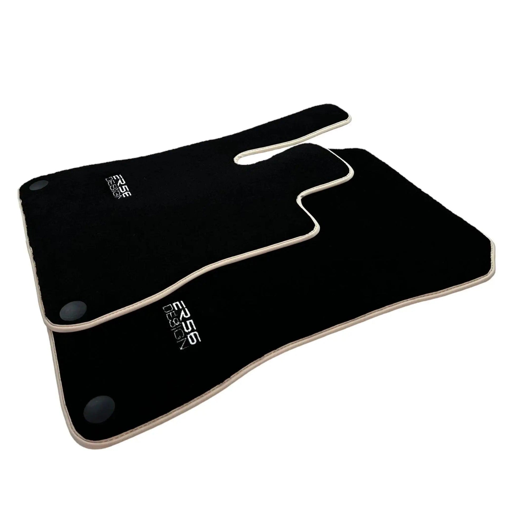 Black Floor Mats For Mercedes-Benz SLK-Class R170 (2000-2004) ER56 Design - AutoWin