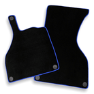 Black Floor Mats For Mercedes-Benz SLS-Class AMG (2009-2014) Blue Trim - AutoWin