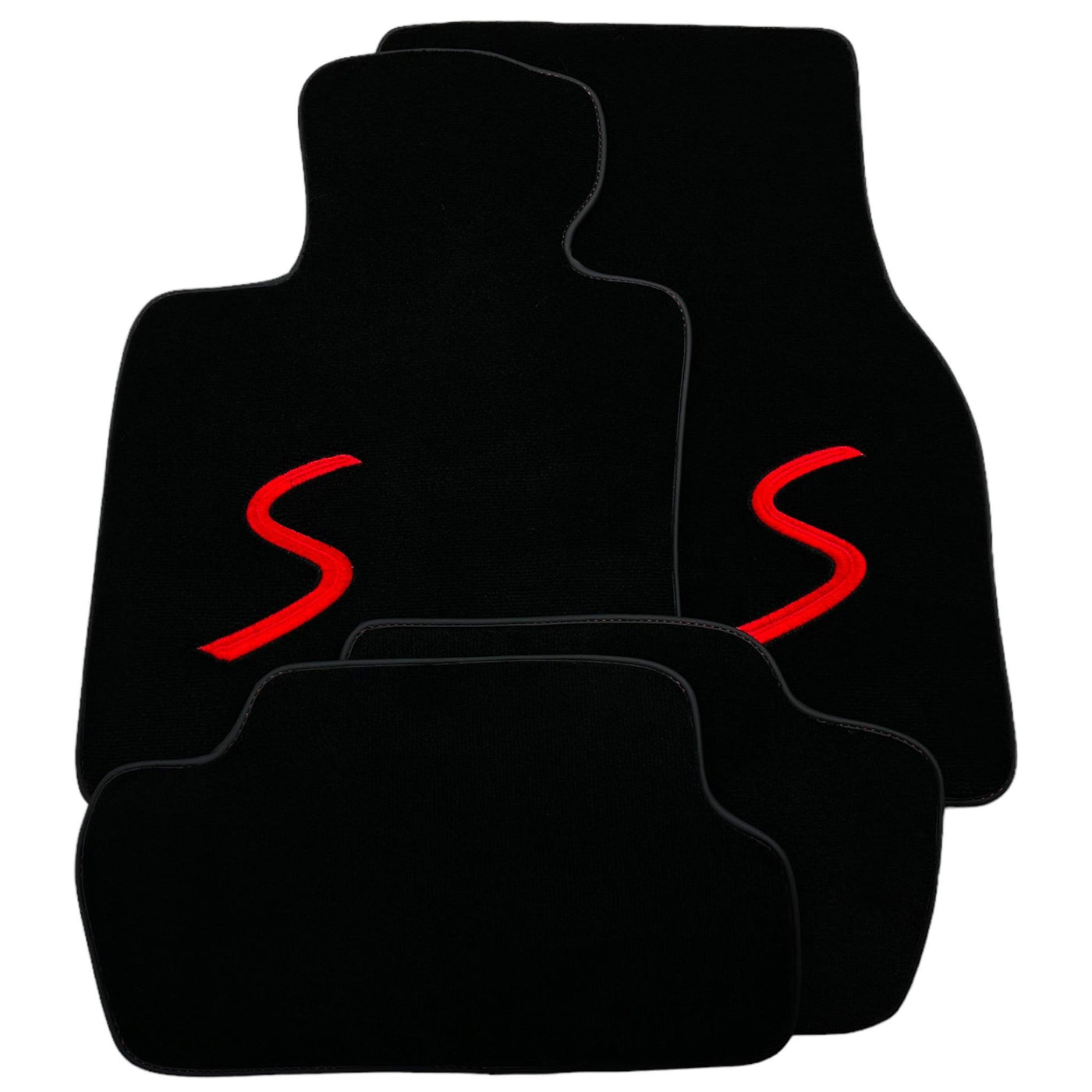 Black Floor Mats for Mini Cabrio R57 Convertible (2009-2016) - AutoWin