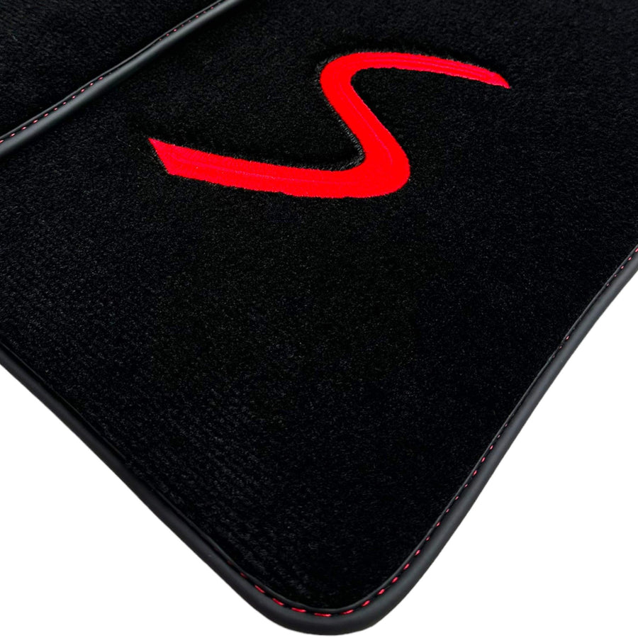 Black Floor Mats for Mini Cooper / One F56 3-doors (2014-2023) - AutoWin