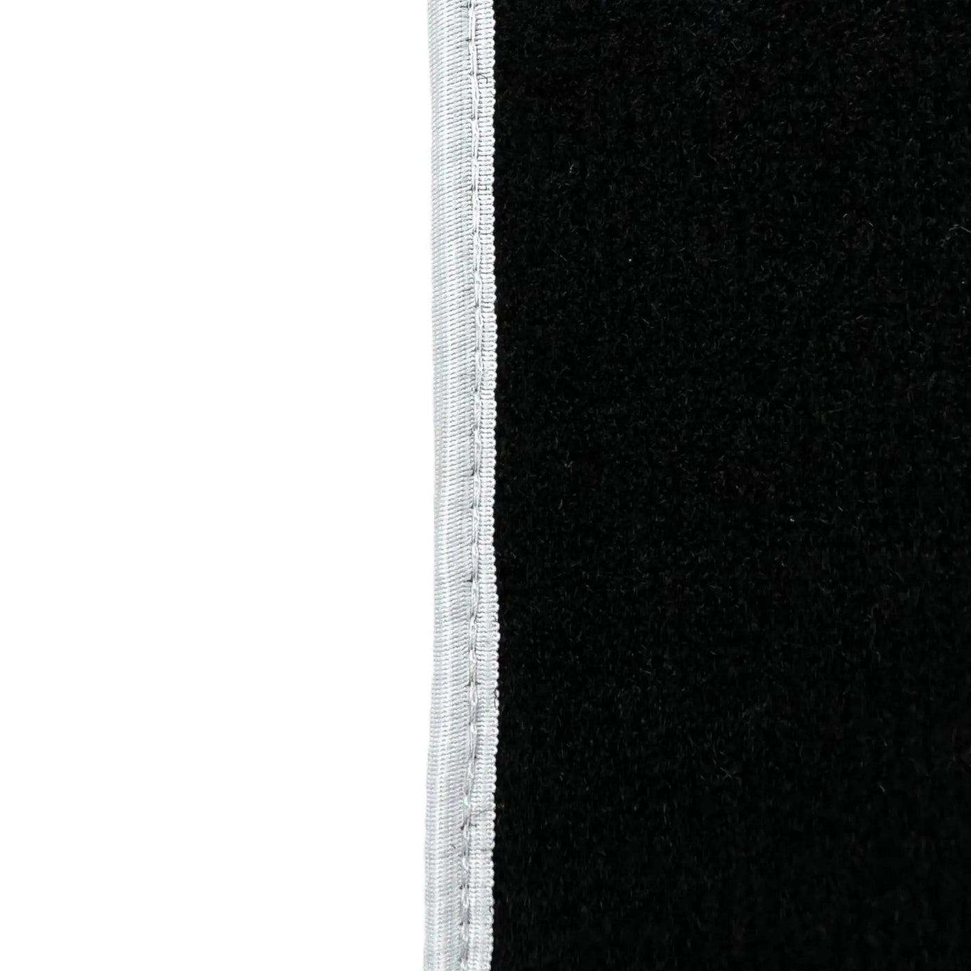 Black Floor Mats For Nissan 300ZX (1990-2000) with White Trim - AutoWin