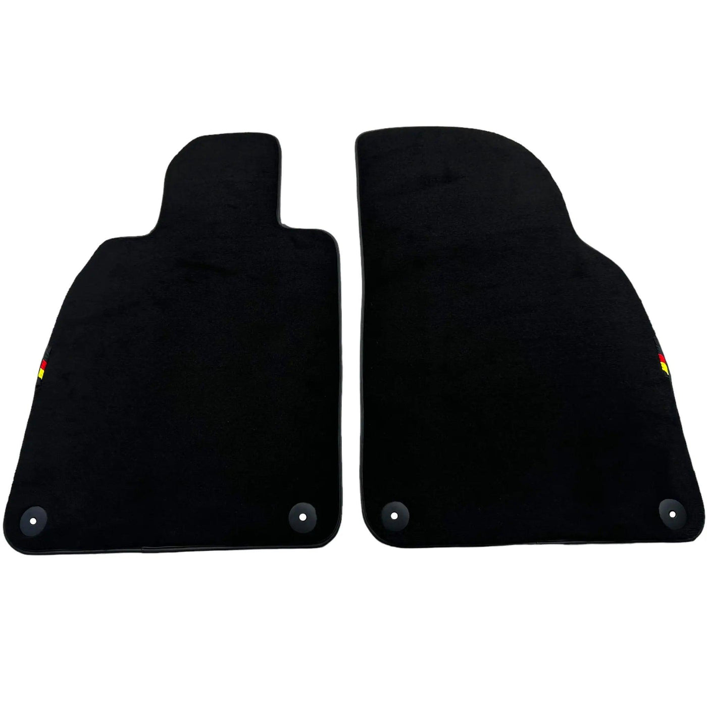 Black Floor Mats for Porsche 911 - 992 (2019-2024) with German Flag - AutoWin