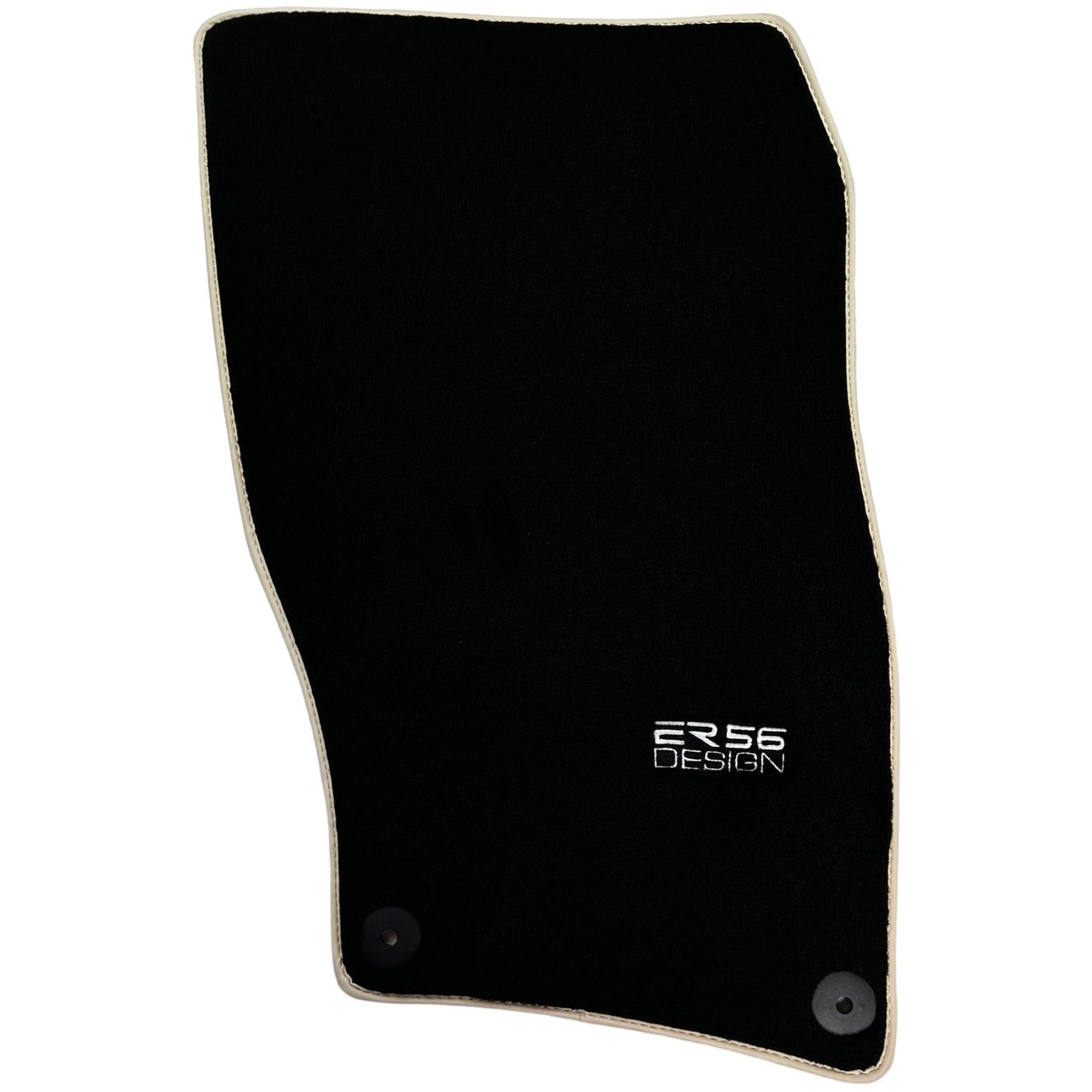 Black Floor Mats for Porsche Cayenne (2010-2018) ER56 Design - AutoWin