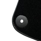 Black Floor Mats for Porsche Cayenne (2018-2023) with Orange Alcantara Leather ER56 Design - AutoWin