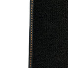 Black Floor Mats for Porsche Panamera (2017-2023) with Orange Alcantara Leather ER56 Design - AutoWin