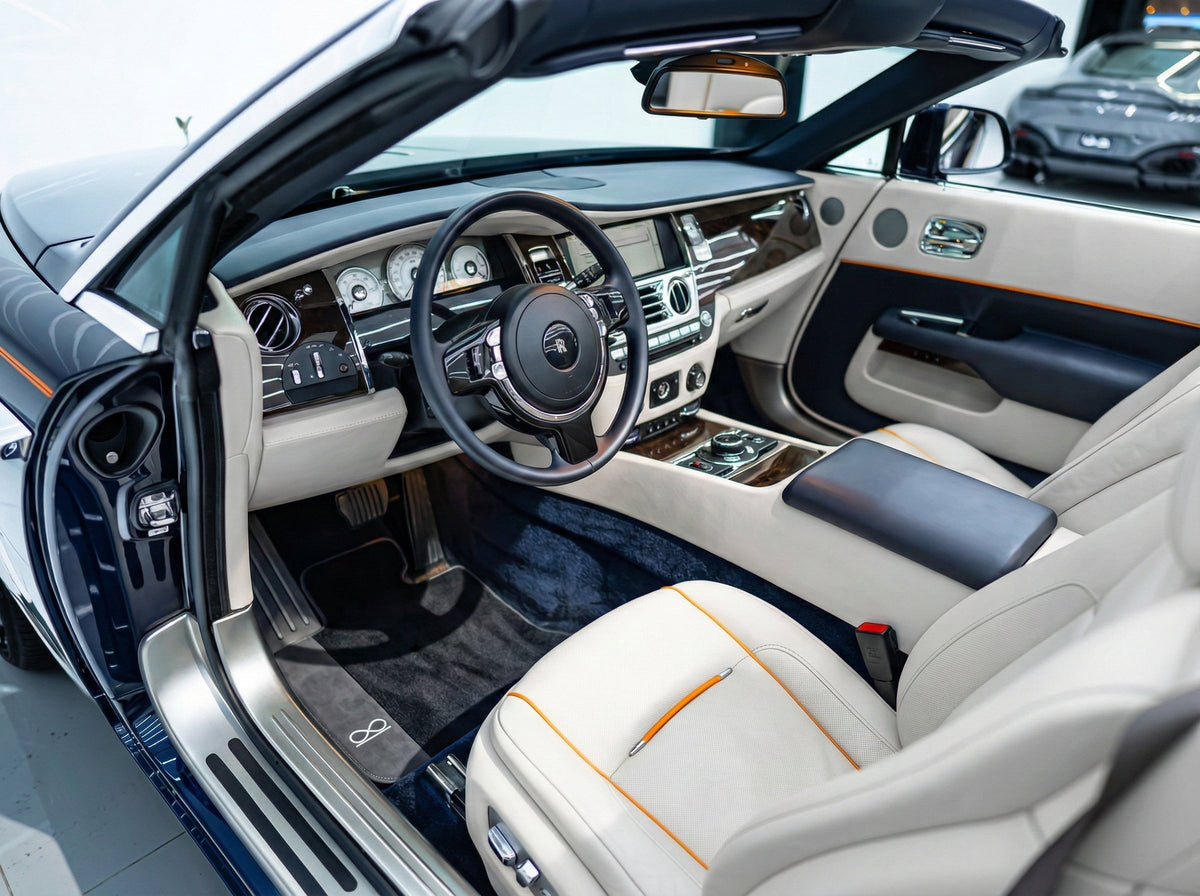 Black Floor Mats For Rolls Royce Black Badge Dawn