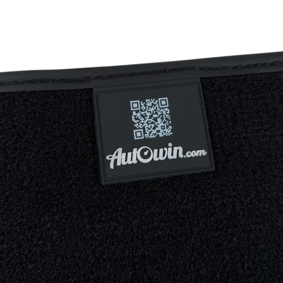 Black Floor Mats for Rolls Royce Ghost Series II (2021–2024) with White Leather