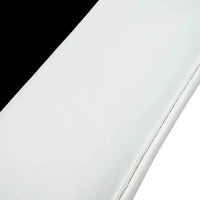 Black Floor Mats for Rolls Royce Phantom Sedan 2003-2016 with White Leather | White Trim