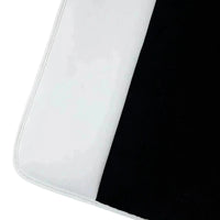 Black Floor Mats for Rolls Royce Phantom Sedan 2003-2016 with White Leather | White Trim