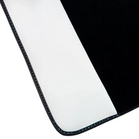 Black Floor Mats for Rolls Royce Phantom VIII (2017-2024) with White Leather