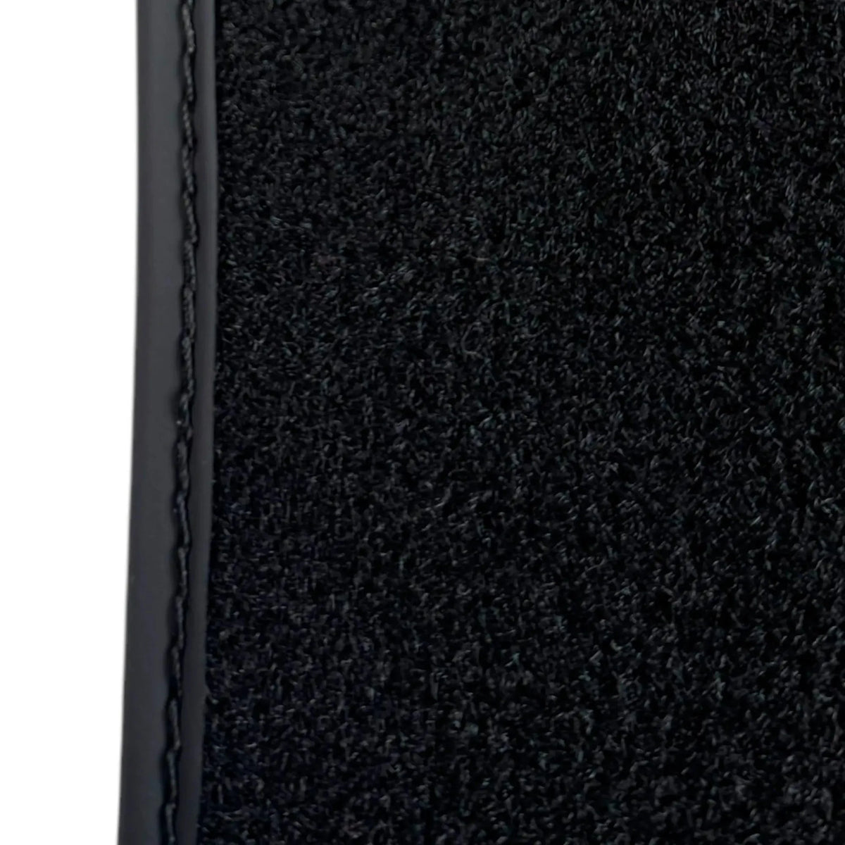 Black Floor Mats for Rolls Royce Phantom VIII (2017-2024) with White Leather