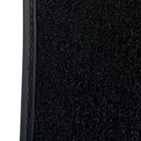 Black Floor Mats for Rolls Royce Phantom VIII (2017-2024) with White Leather