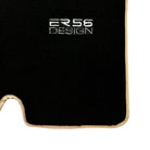Black Floor Mats For Toyota Land Cruiser 120 (2002-2009) Beige Trim | ER56 Design - AutoWin
