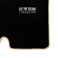 Black Floor Mats For Toyota Land Cruiser 120 (2002-2009) Beige Trim | ER56 Design - AutoWin