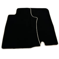 Black Floor Mats For Toyota Land Cruiser 120 (2002-2009) | Beige Trim - AutoWin