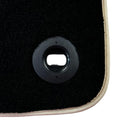 Black Floor Mats For Toyota Land Cruiser 150 (2009-2022) | Beige Trim - AutoWin