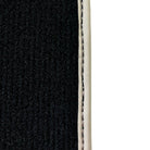 Black Floor Mats For Toyota Land Cruiser 150 (2009-2022) | Beige Trim - AutoWin