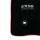 Black Floor Mats For Toyota Land Cruiser 150 (2009-2022) Red Trim | ER56 Design - AutoWin