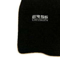 Black Floor Mats For Toyota Land Cruiser 90 (1997-2003) Beige Trim | ER56 Design - AutoWin