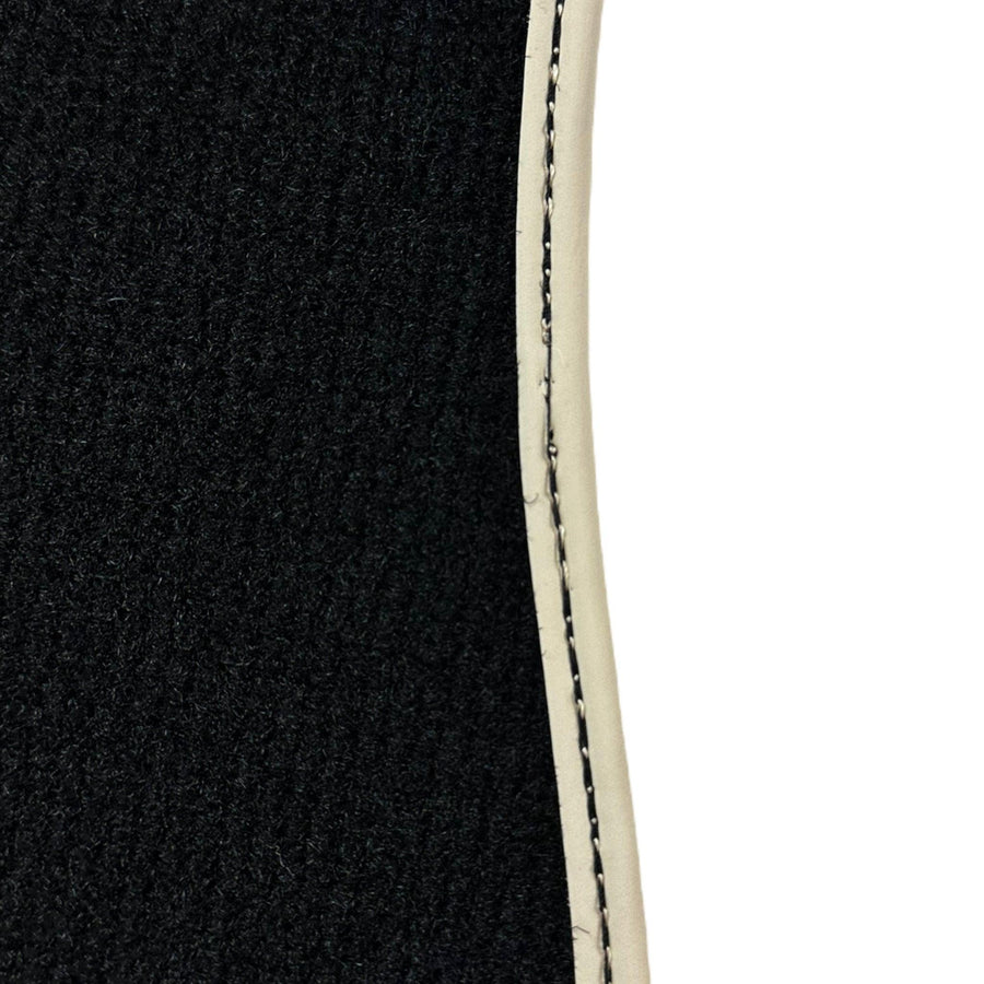 Black Floor Mats For Toyota Land Cruiser 90 (1997-2003) | Beige Trim - AutoWin