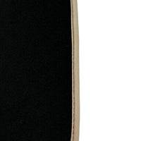 Black Floor Mats For Toyota Land Cruiser 90 (1997-2003) | Beige Trim - AutoWin