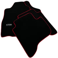 Black Floor Mats For Toyota Land Cruiser 90 (1997-2003) Red Trim | ER56 Design - AutoWin