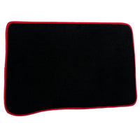 Black Floor Mats for Toyota Prius (2009-2012) ER56 Design with Red Trim - AutoWin