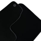 Black Floor Mats with Leather for Lamborghini Gallardo (2004-2014) - Fighter Jet Edition - AutoWin