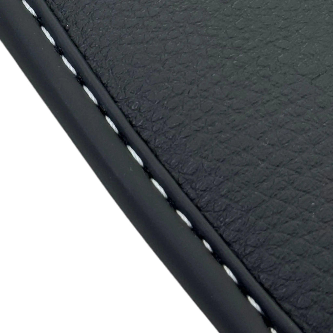 Black Floor Mats with Leather for Lamborghini Huracan (2014-2023) - Fighter Jet Edition - AutoWin