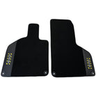 Black Floor Mats with Leather for Lamborghini Huracan (2014-2023) - Fighter Jet Edition - AutoWin