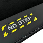 Black Floor Mats with Leather for Lamborghini Huracan (2014-2023) - Fighter Jet Edition - AutoWin