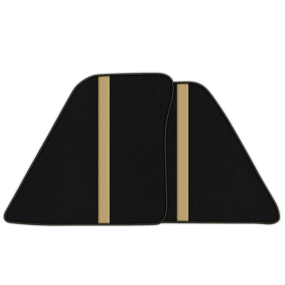 Black Floor Mats with Leather Line for Ferrari 296 GTB (2022-2027) - Various Colors