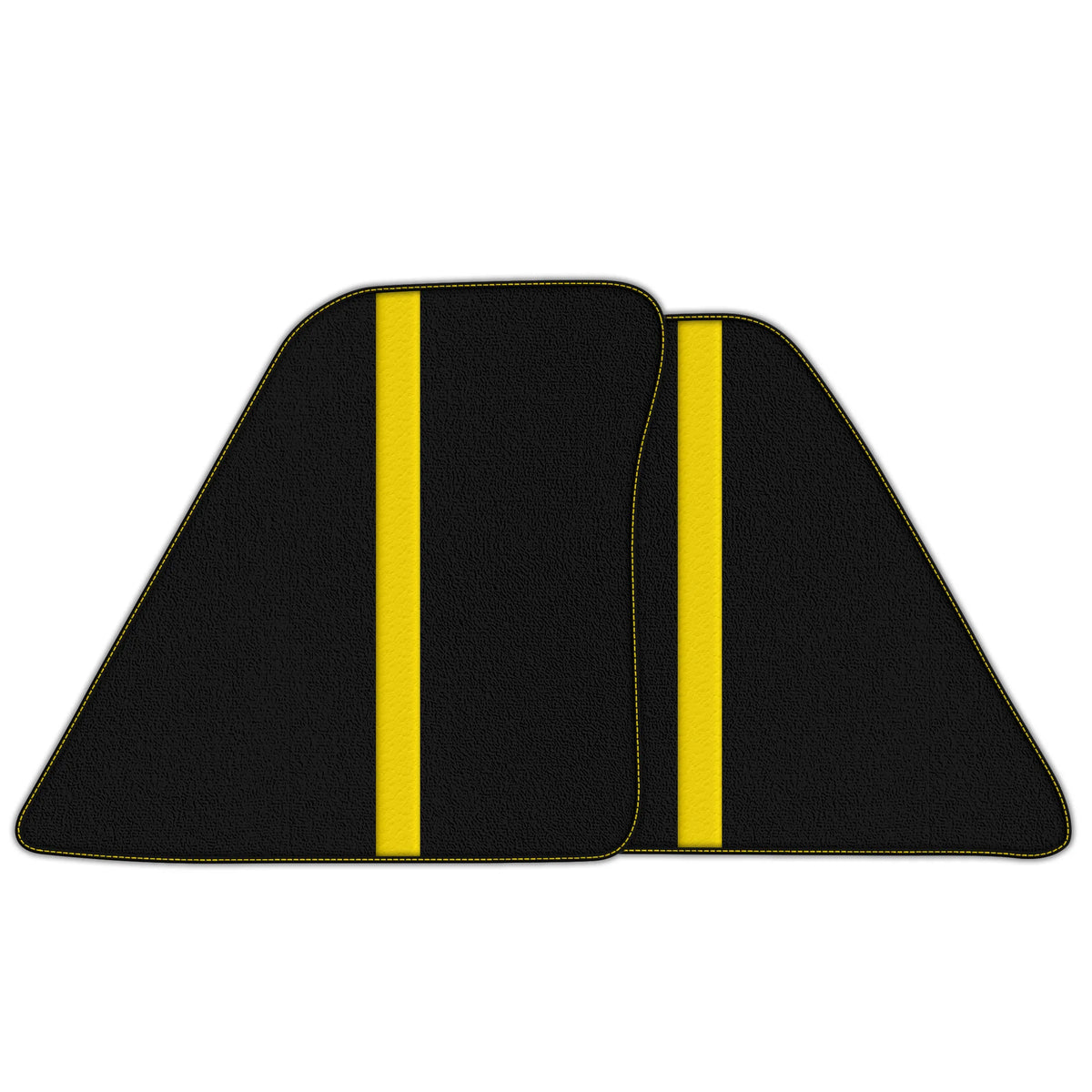 Black Floor Mats with Leather Line for Ferrari 296 GTB (2022-2027) - Various Colors
