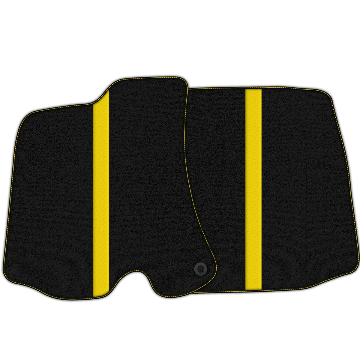 Black Floor Mats with Leather Line for Ferrari Roma (2021-2027) - Various Colors