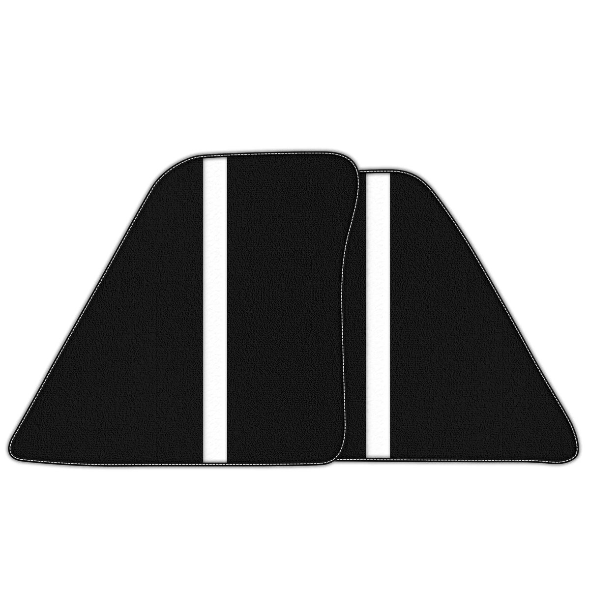 Black Floor Mats with Leather Line for Ferrari SF90 Stradale (2019-2024) - Various Colors