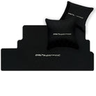 Black Leather Floor Mats for Ferrari 812 Superfast (2018-2023) with Single Diamond Pattern | Full Set Option
