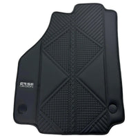 Tapis de sol en cuir noir pour Ferrari F8 Spider (2019-2023) Design ER56 - AutoWin