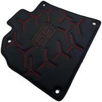 Black Leather Floor Mats for Lamborghini Aventador SVJ 63 Edition - AutoWin