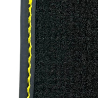Black Leather Floor Mats for Rolls-Royce Ghost Series II (2021-2024) ER56 Design - AutoWin
