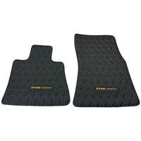 Black Leather Floor Mats for Rolls-Royce Ghost Series II (2021-2024) ER56 Design - AutoWin