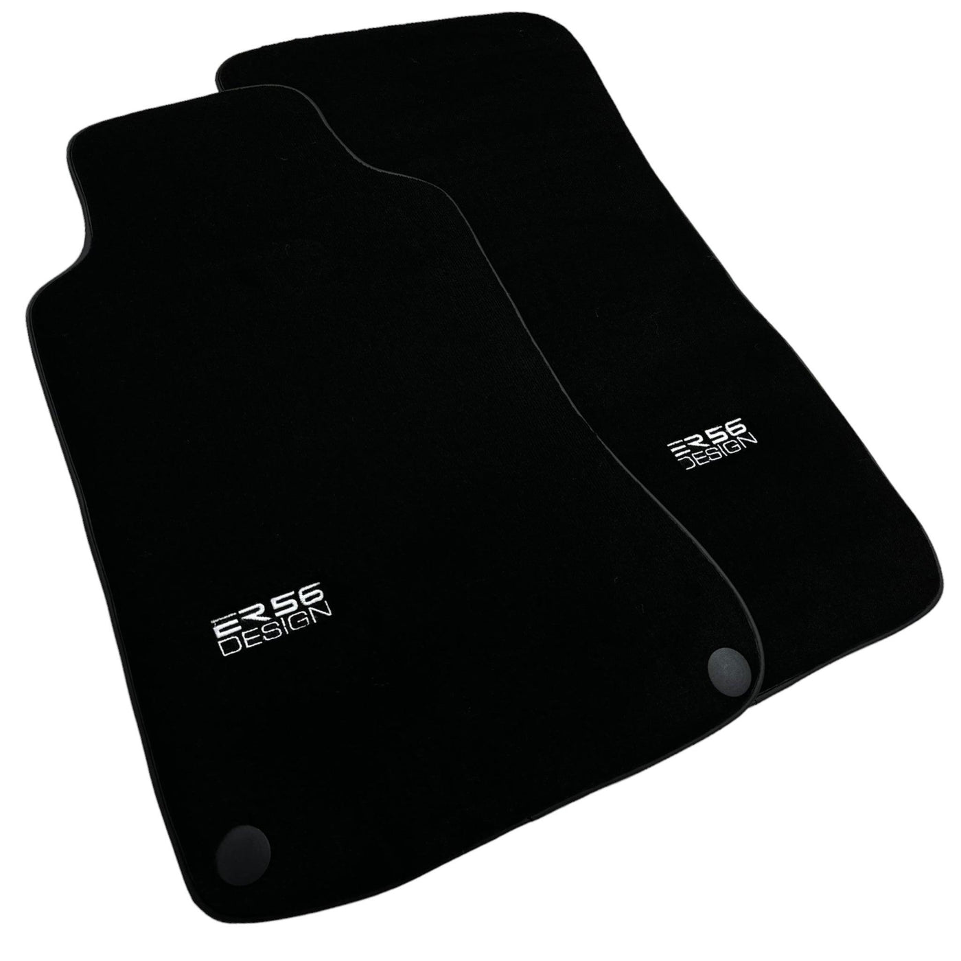 Black Luxury Floor Mats for Mercedes Benz C-Class W203 Sedan (2000-2007) | ER56 Design - AutoWin