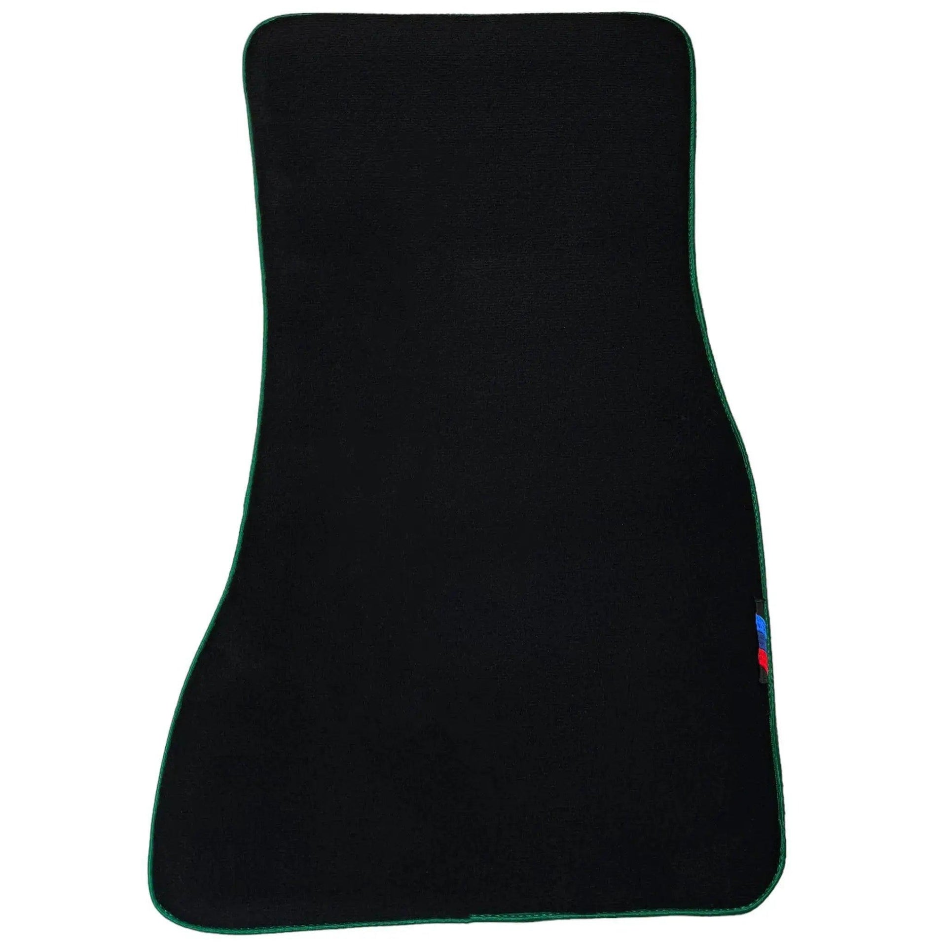 Black Mats For BMW 1 Series E88 Convertible | Green Trim - AutoWin