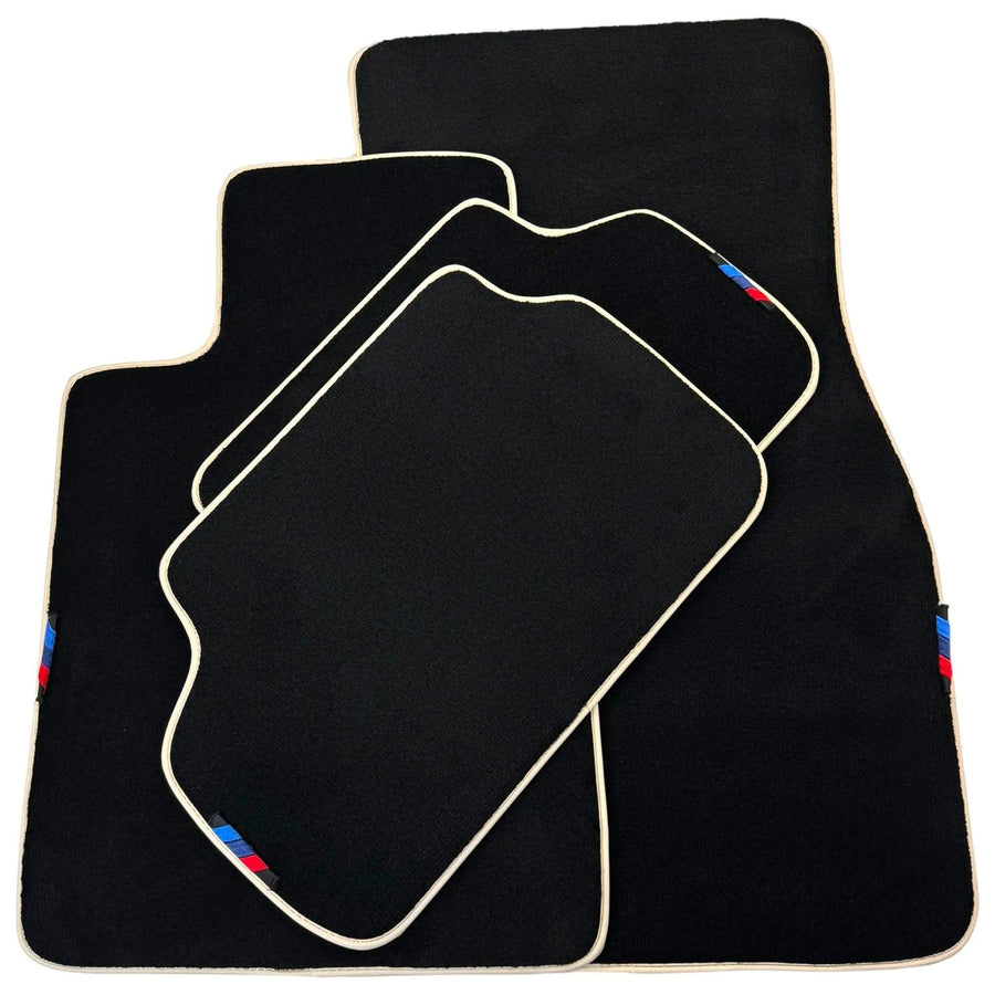 Black Mats For BMW Gran Tourer F46 (2015-2022) 7 Seats | Beige Trim - AutoWin