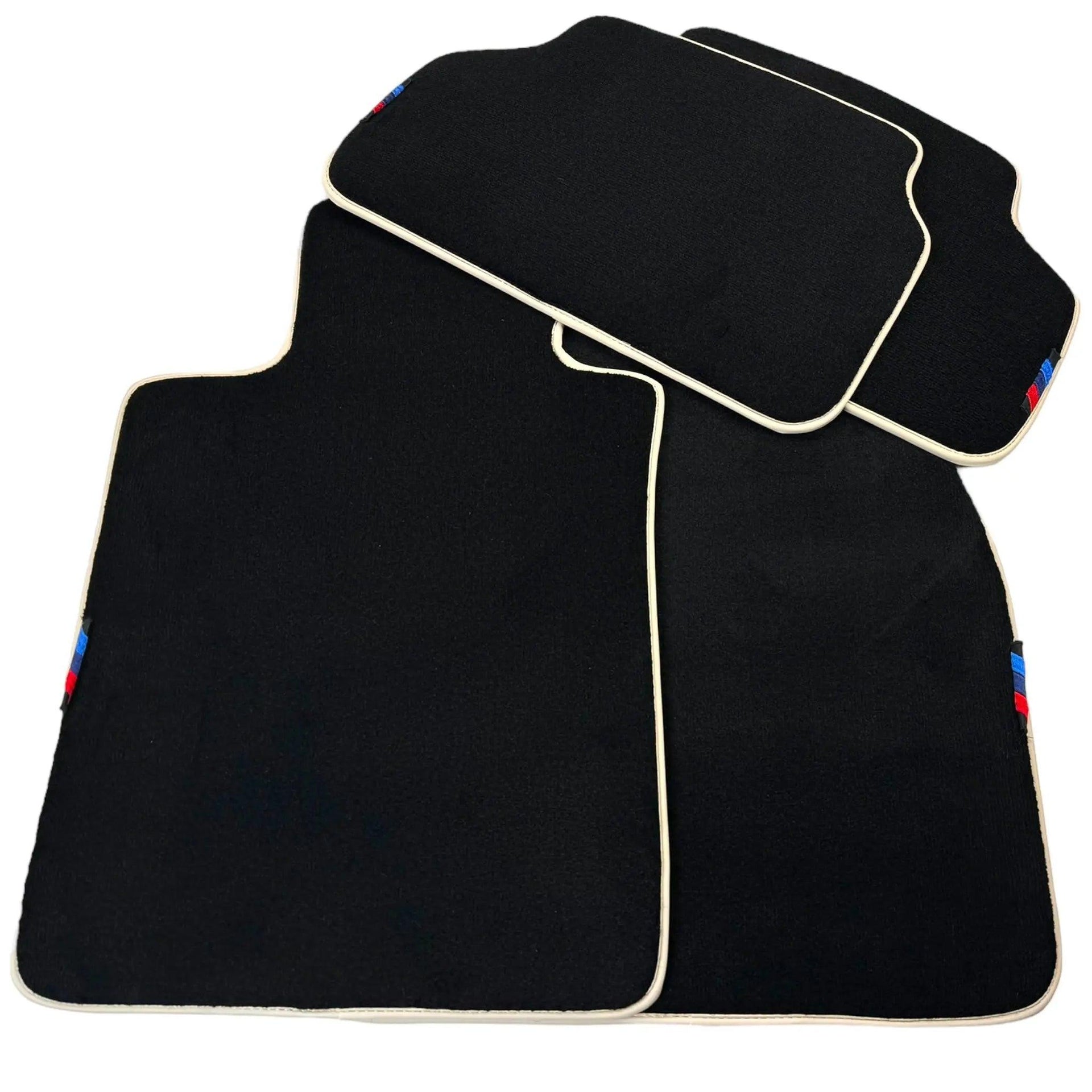 Black Mats For BMW M5 G90 (2023-2026) Sedan | Beige Trim - AutoWin