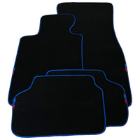 Black Mats For BMW Gran Tourer F46 (2015-2022) 7 Seats | Blue Trim - AutoWin