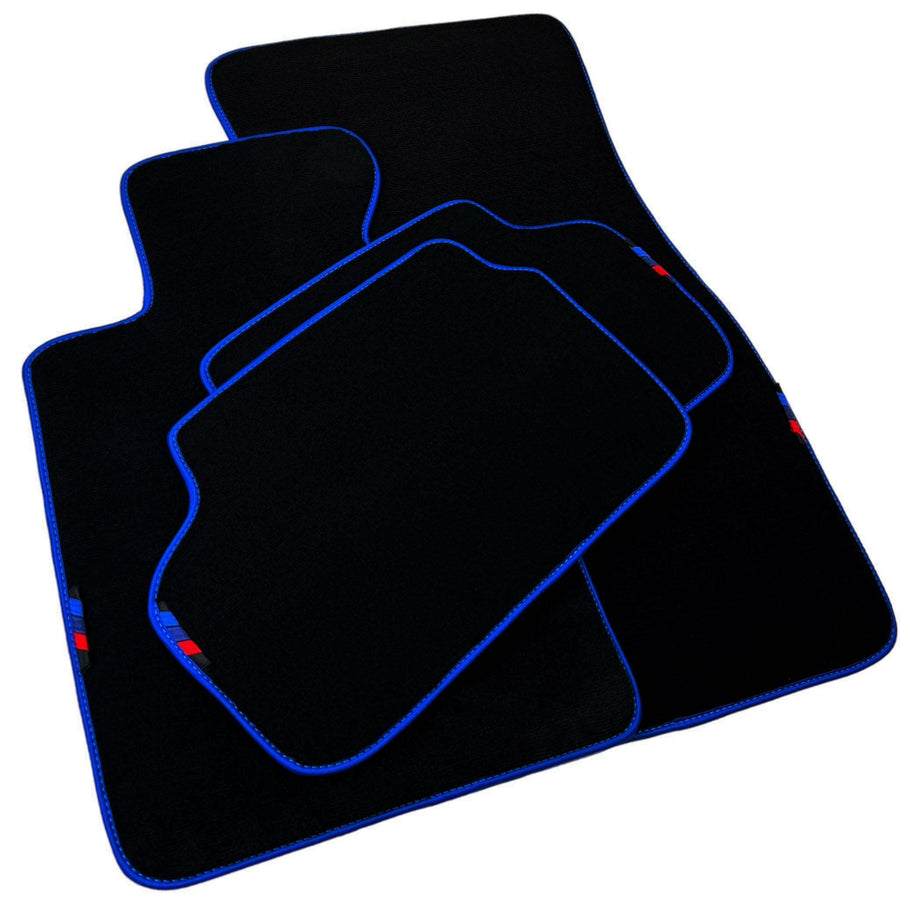Black Mats For BMW M3 G81 Touring (2022-2026) | Blue Trim - AutoWin