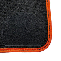 Black Mats For BMW Gran Tourer F46 (2015-2022) 7 Seats | Orange Trim - AutoWin
