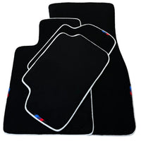 Black Mats For BMW M5 G90 (2023-2026) Sedan | White Trim - AutoWin
