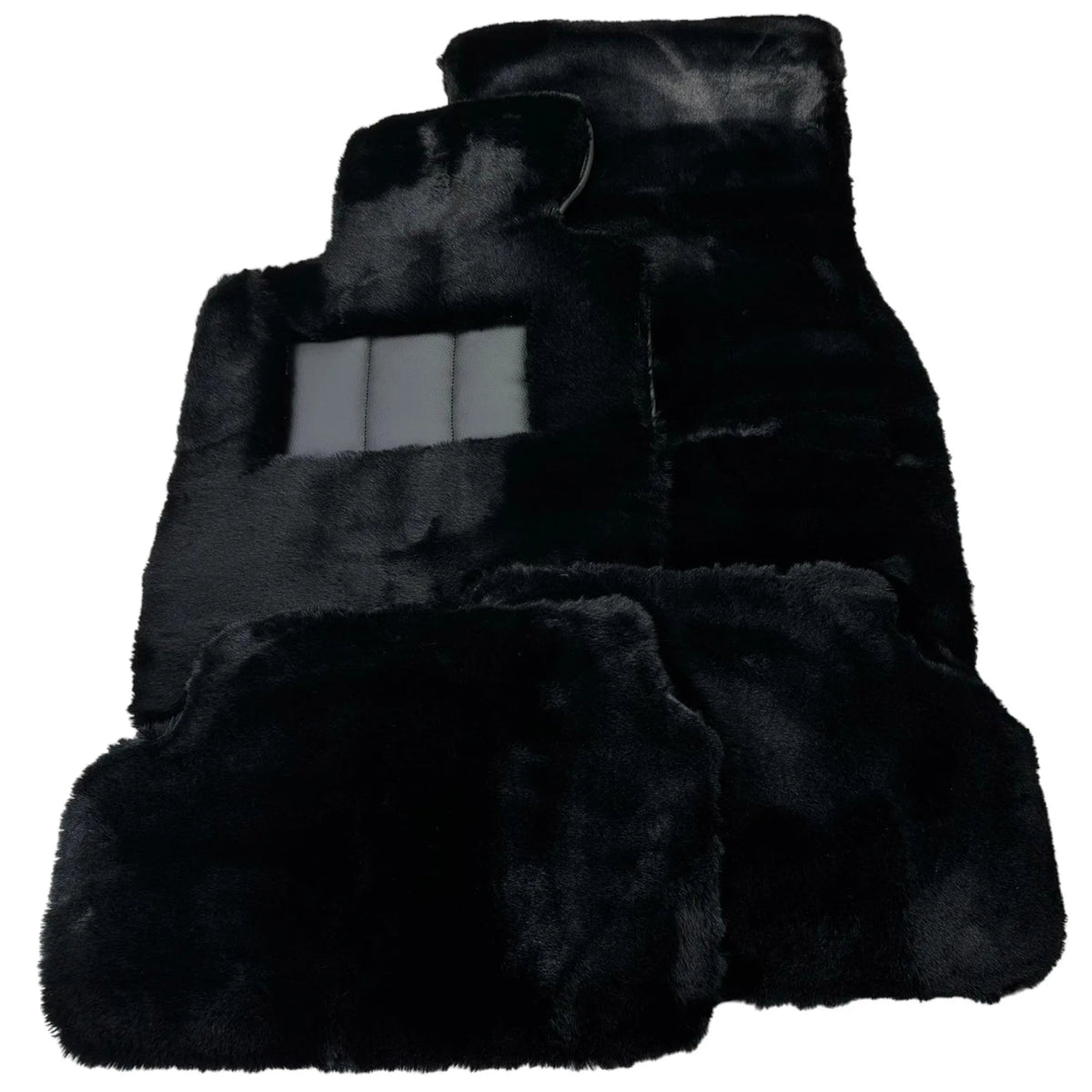 Black Sheepskin Floor Mats for Rolls-Royce Ghost Series II (2021-2024) No Steps Edition - AutoWin